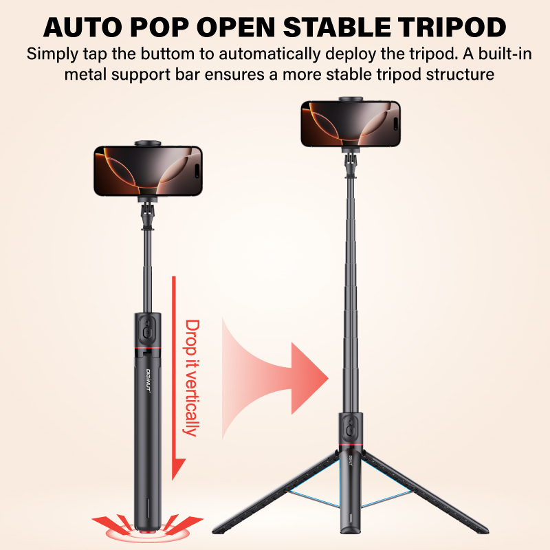 Diginut DT-15 Automatic Pop-up Selfie Stick Black
