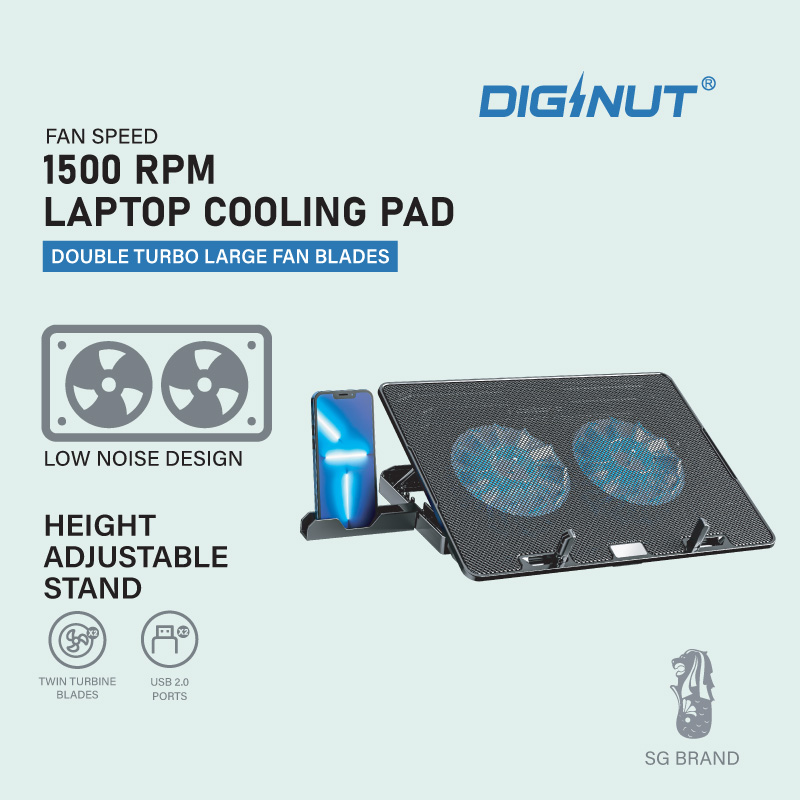 Diginut CL-N10 Laptop Cooling Pad Black