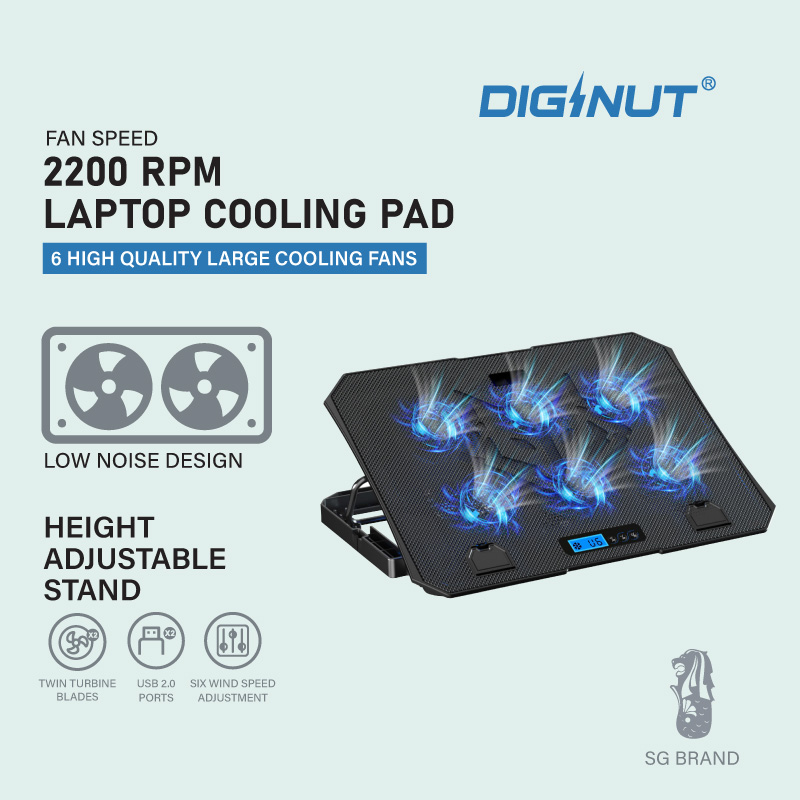 Diginut CL-N15 Laptop Cooling Pad Black