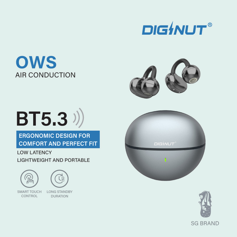 Gadget Mix Diginut T-39S OWS Air Conduction Bluetooth Earbuds Grey