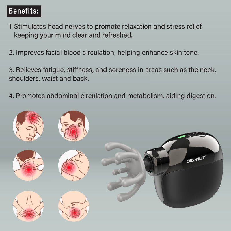 Diginut MS-12 MINI Mini Pocket Massage Gun Black