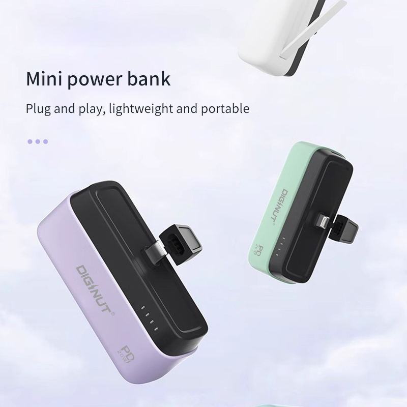 Diginut P-43C 5000mAh Mini Portable Powerbank/ Emergency Charging/ Type-C/ iPhone Output/ Easy To Carry