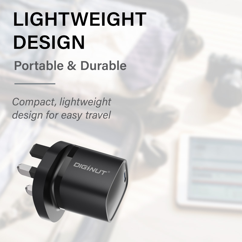 Diginut RLC-545UK GaN 30W Type-C Wall Charger Black