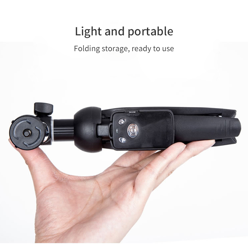 Diginut - SD-116 Foldable Selfie Tripod With Bluetooth Remote/ Selfie Stick/ Black