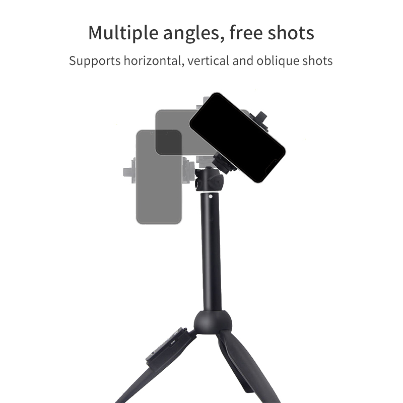 Diginut - SD-116 Foldable Selfie Tripod With Bluetooth Remote/ Selfie Stick/ Black