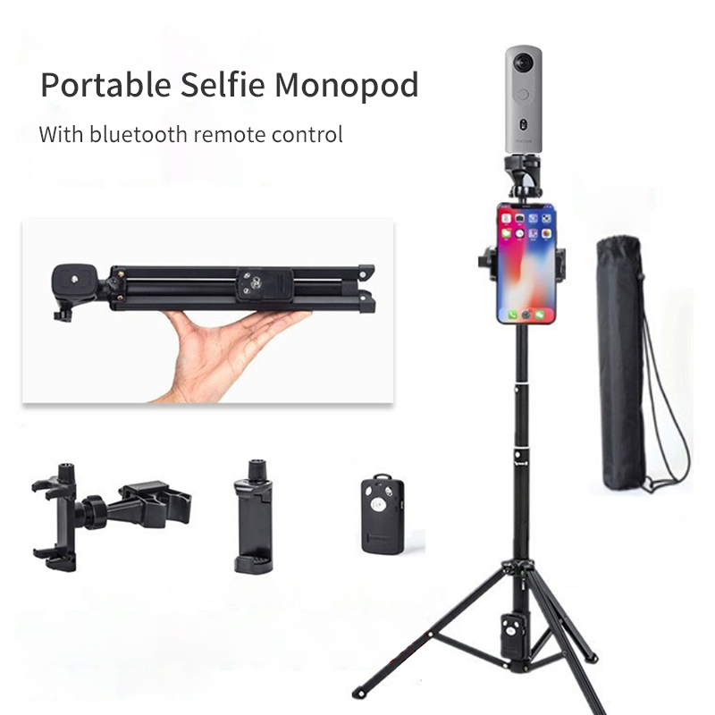 Diginut-SD-118 2IN1 Portable Selfie Monopod&Tripod Stick/Bluetooth Remote Controller/Phone&Camera/52mm-102mm