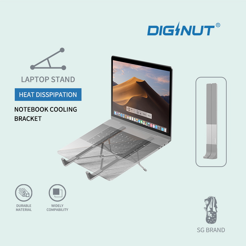 Diginut SD-310 Foldable & Portable Laptop Stand Grey/ Foldable/ Easy To Carry