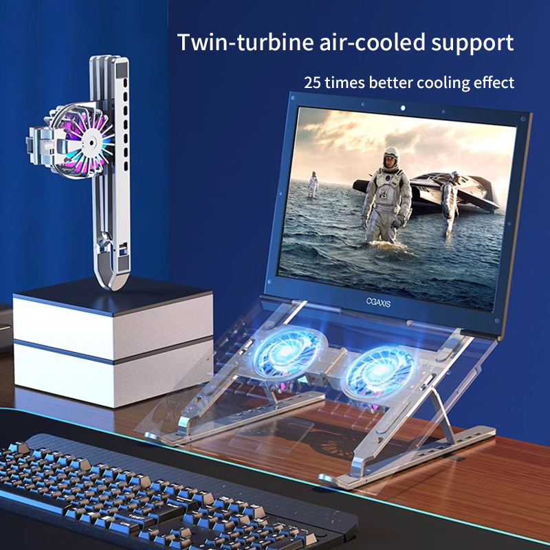 Diginut SD-410 Laptop Stand With Cooling Fan/ Suitable For 10-18 Inch/ Foldable and Portable/ 7 Levels Height