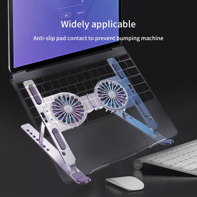 Diginut SD-410 Laptop Stand With Cooling Fan/ Suitable For 10-18 Inch/ Foldable and Portable/ 7 Levels Height