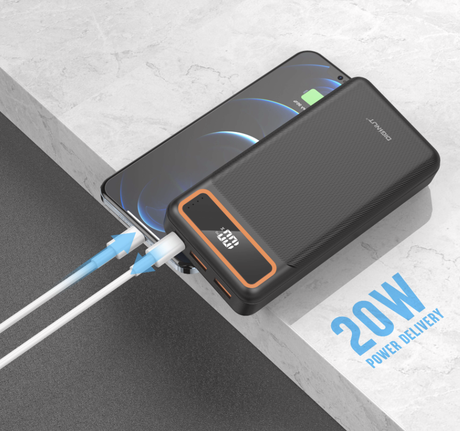Diginut P-40 20000mAh PD20W+22.5W Powerbank/ PD 20W + Type-C 22.5W/ LED Power Display/ Large Capacity