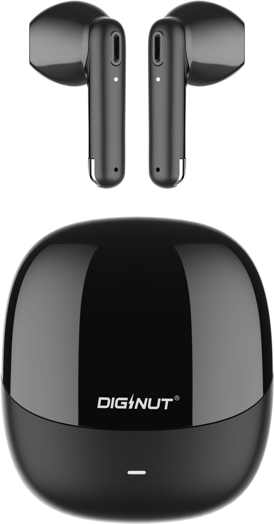 Diginut T-37 Pro TWS ENC Dual Mic Earbuds Black/White