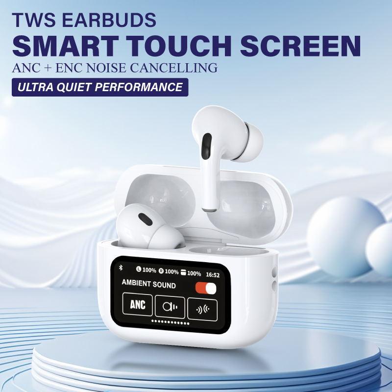 Diginut T-62 PRO ANC+ENC Noise Cancelling Earbuds White