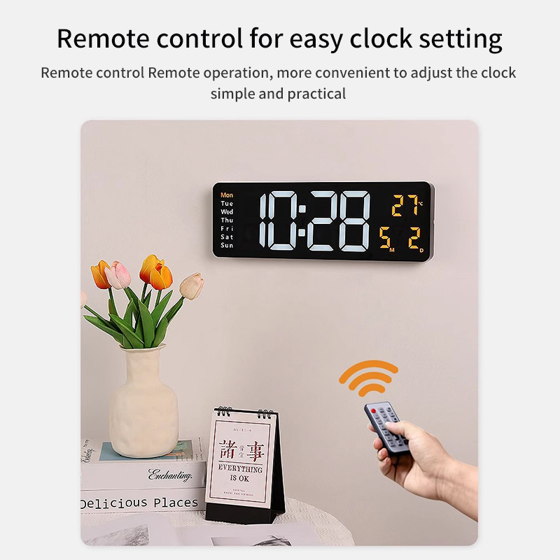 Diginut TM-01 Multiple Functional LED Digital Clock With Remote Control/ 12/24-hour System/ Power Supply