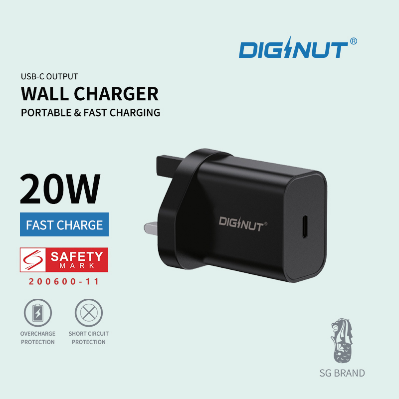 Diginut TR-151P QC3.0 18W Wall Charger USB-A /18W/ Fast Charging/IOS/Android