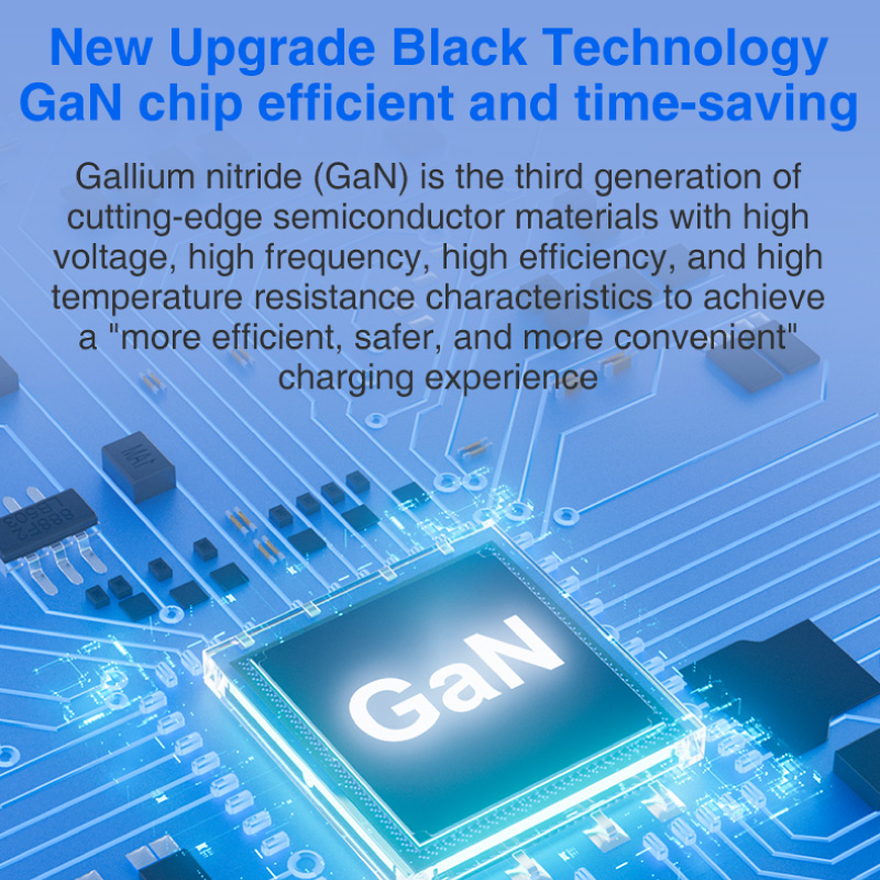 Diginut TR-10 GaN Tech 70W 2USB-A+3USB-C Travel Plug Black