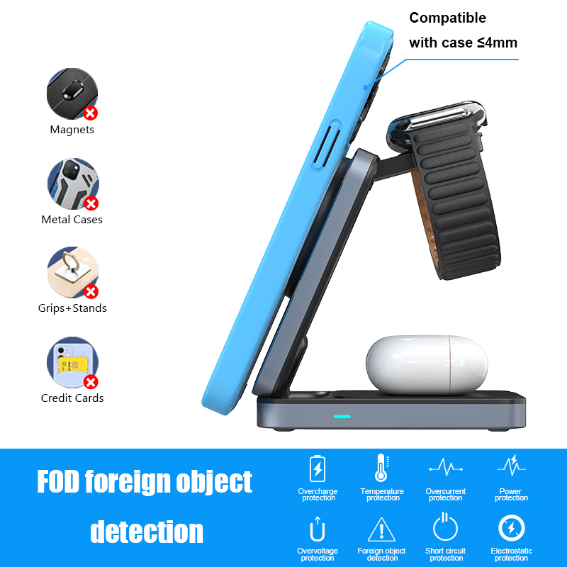 Diginut W-128 3-1N-1 Wireless Charger Grey