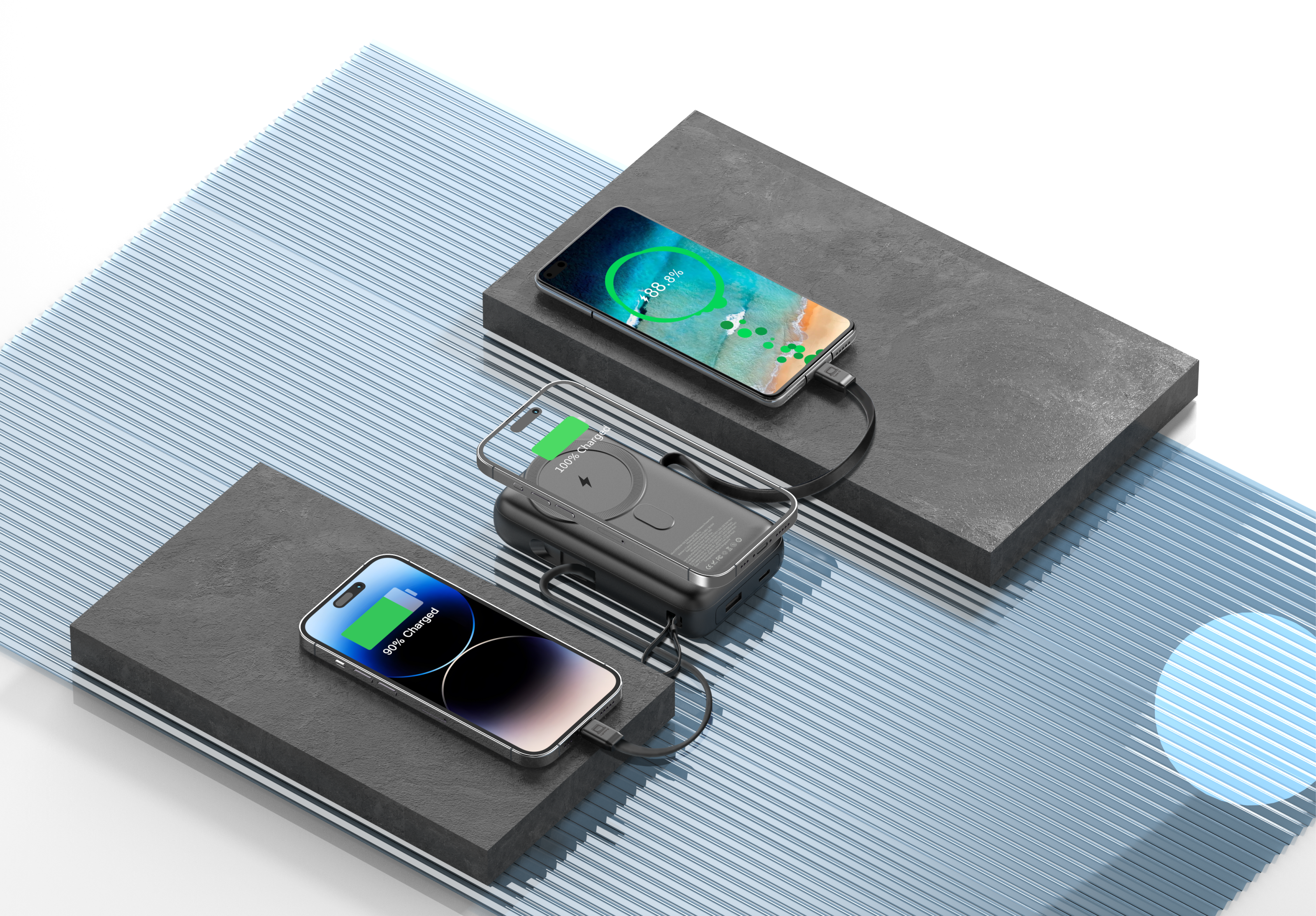 Diginut W-39 Pro 10000mAh PD20W+22.5W Magnetic Wireless Powerbank/ Supports Two-way Charging