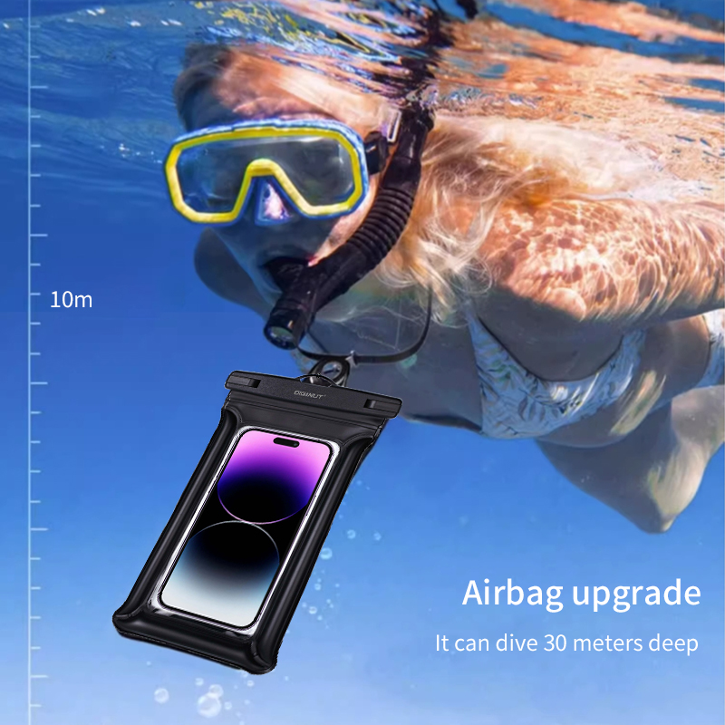 Diginut WB-01 Waterproof Phone Pouch Transparent/ BPA-FREE/  8-inch IPX8 Certified Waterproof