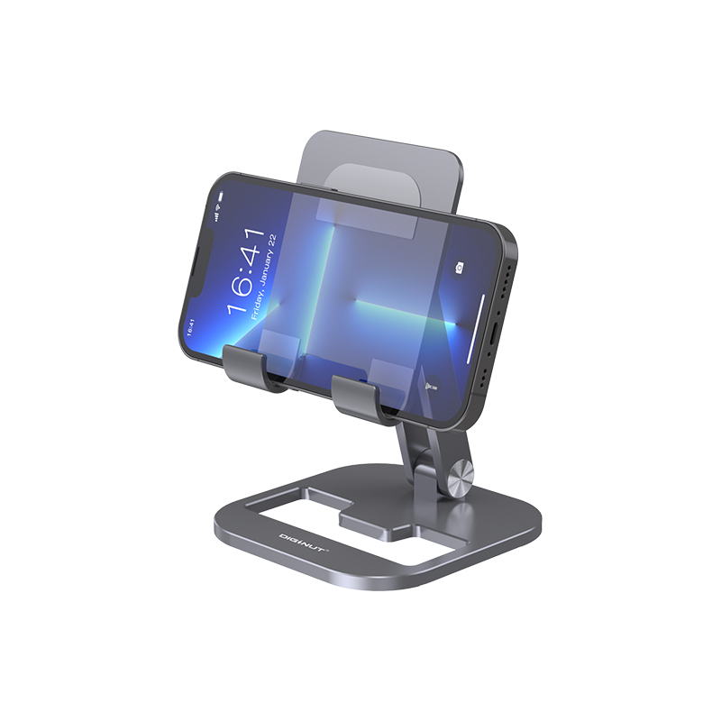 DIGINUT ZJ15 Aluminum Foldable Phone Stand/ Foldable Storage/ Angle& Height adjustable