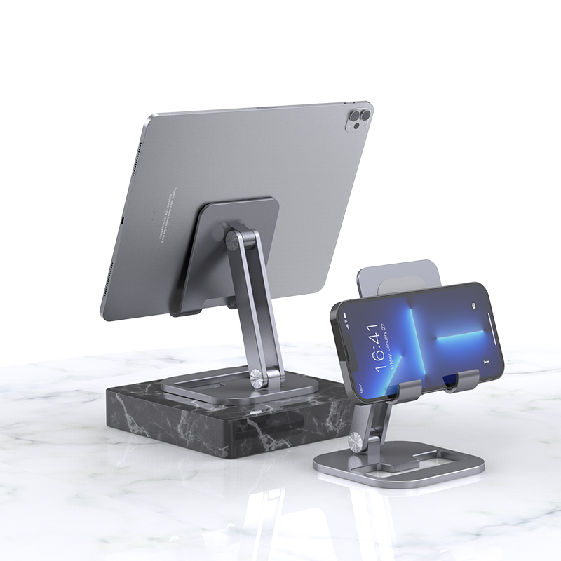 DIGINUT ZJ15 Aluminum Foldable Phone Stand/ Foldable Storage/ Angle& Height adjustable
