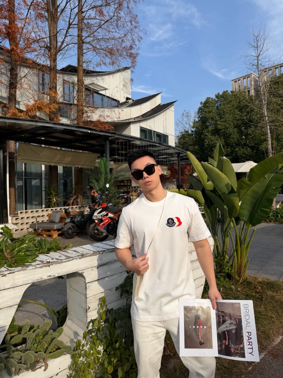 モンクラーパッチロゴ半袖