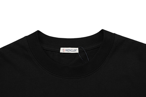 MONCLER ダブルロゴプリント入りコットンTシャツ