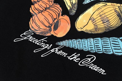 LOUIS VUITTON リブ編みプリントクルーネックTシャツ