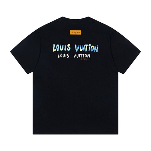 LOUIS VUITTON ペイントプリントクルーネックTシャツ
