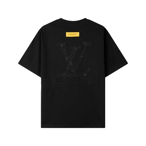 LOUIS VUITTON シンプルなプリントのクルーネックTシャツ