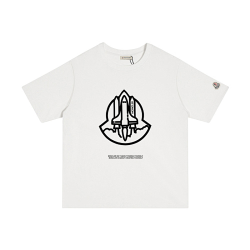 MONCLER シンプルなプリントロゴ入りコットンTシャツ