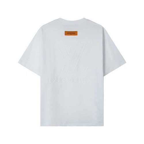 LOUIS VUITTON シンプルなプリントのクルーネックTシャツ