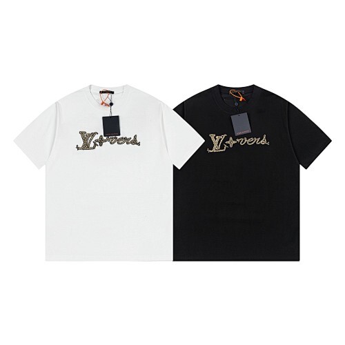 LOUIS VUITTON 刺繍入りレタークルーネックTシャツ