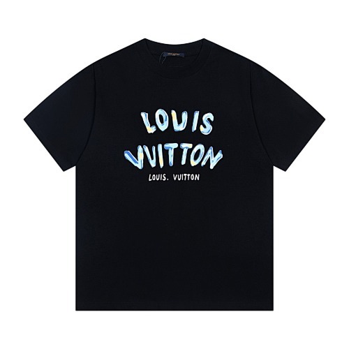 LOUIS VUITTON ペイントプリントクルーネックTシャツ