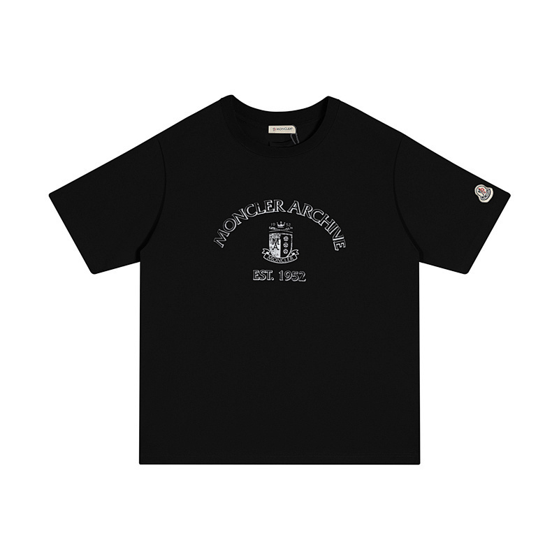 MONCLER シンプルなプリントのコットンTシャツ