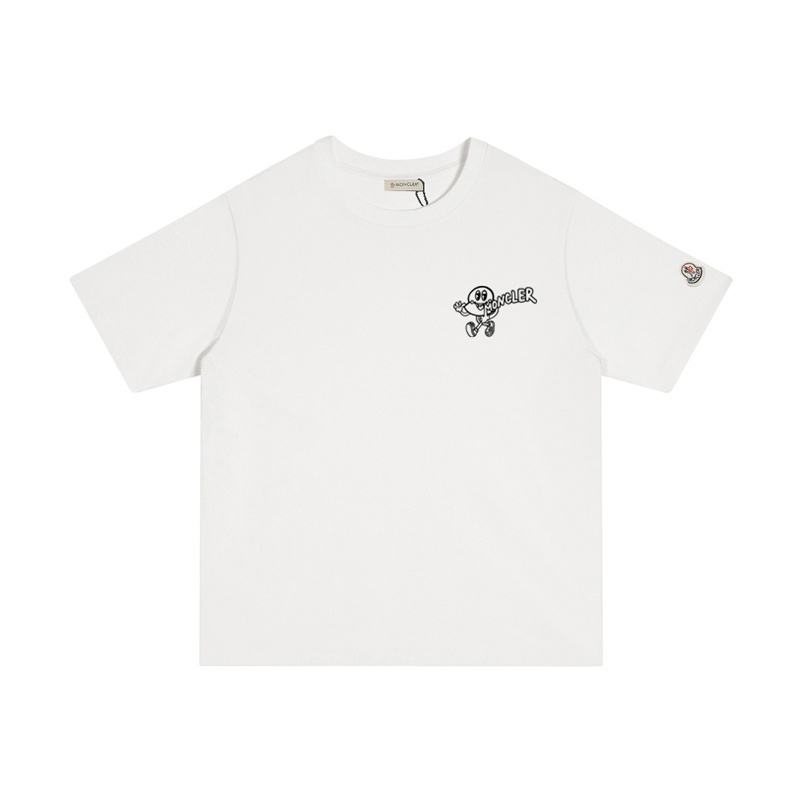 MONCLER 名入れプリント入りコットンTシャツ