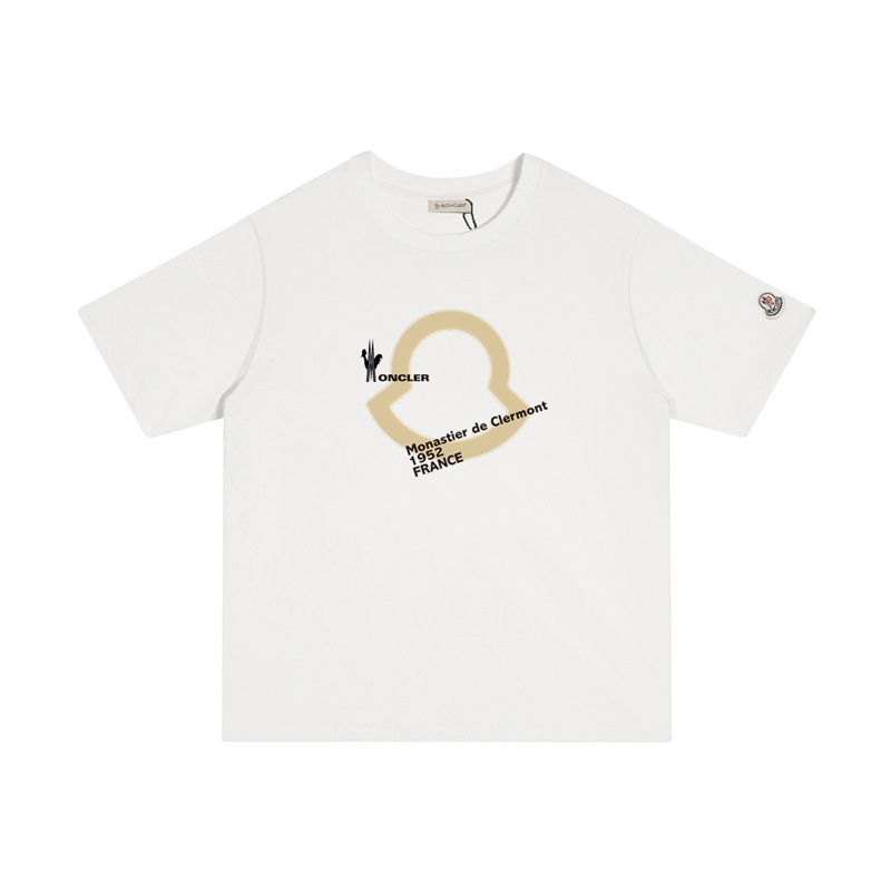 MONCLER シンプルなプリントのコットンTシャツ