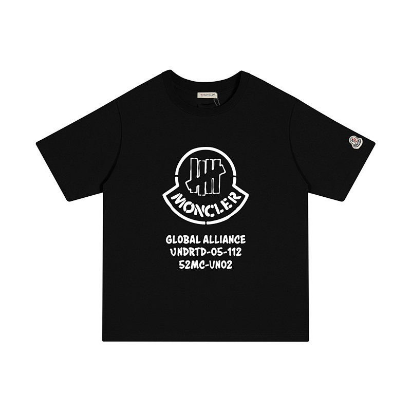 MONCLER 大きなロゴがプリントされたコットンTシャツ