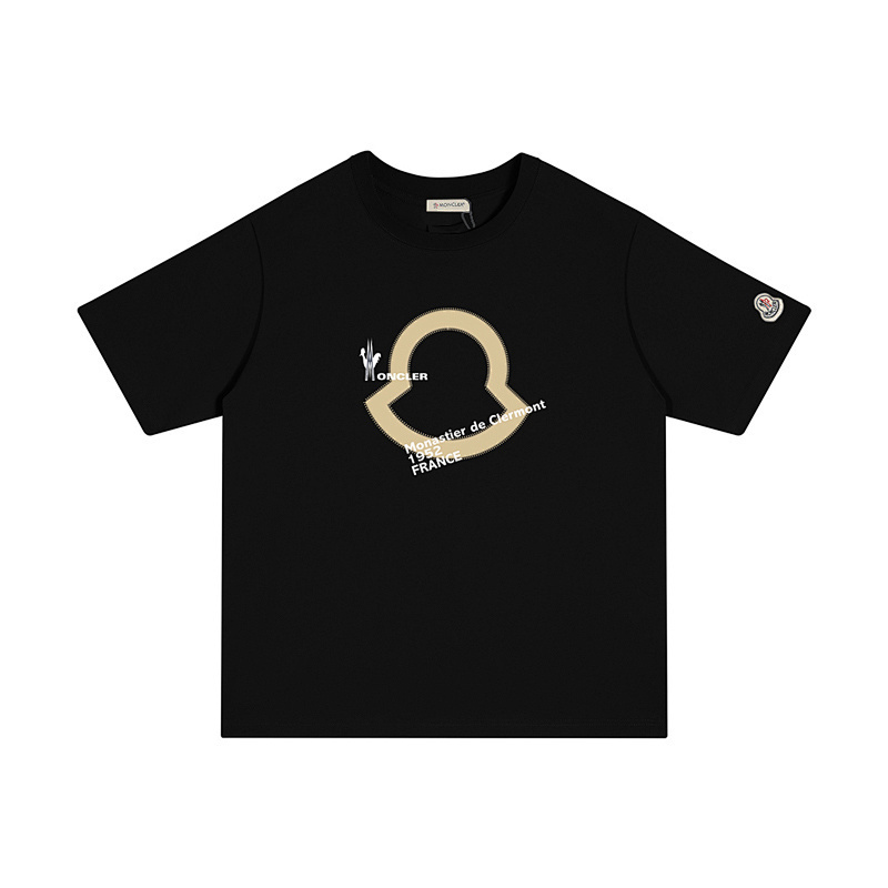 MONCLER シンプルなプリントのコットンTシャツ