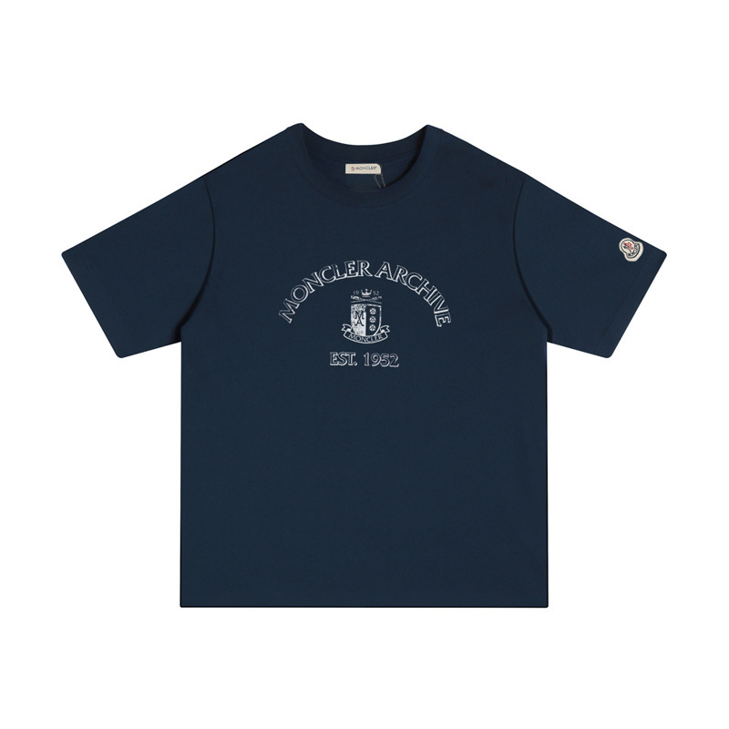 MONCLER シンプルなプリントのコットンTシャツ