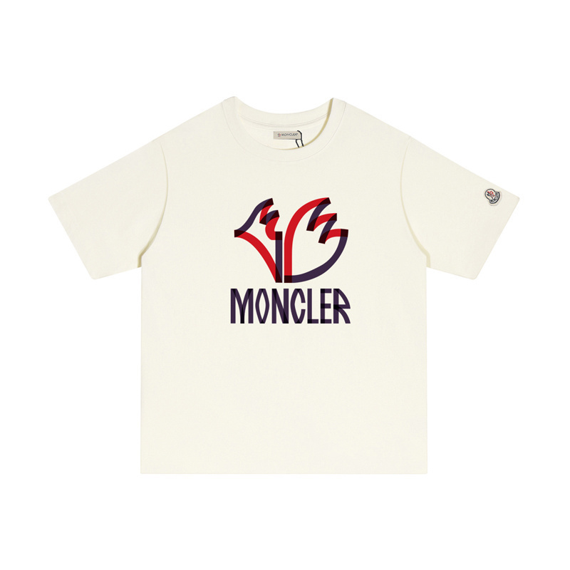 MONCLER ダブルプリントのコットンTシャツ