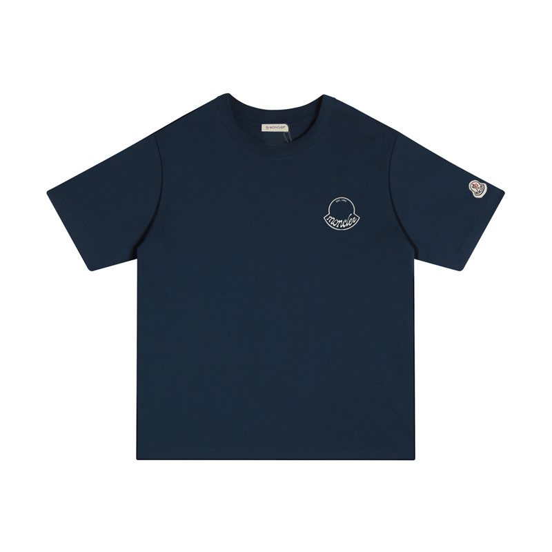 MONCLER 胸にロゴプリントが入ったコットンTシャツ