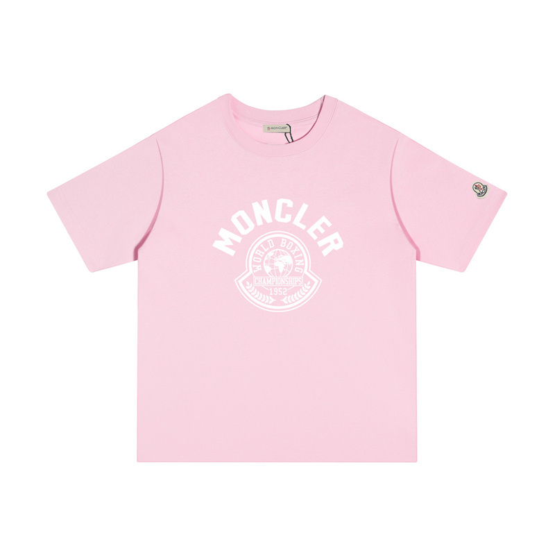 MONCLER カジュアルなプリントコットンTシャツ