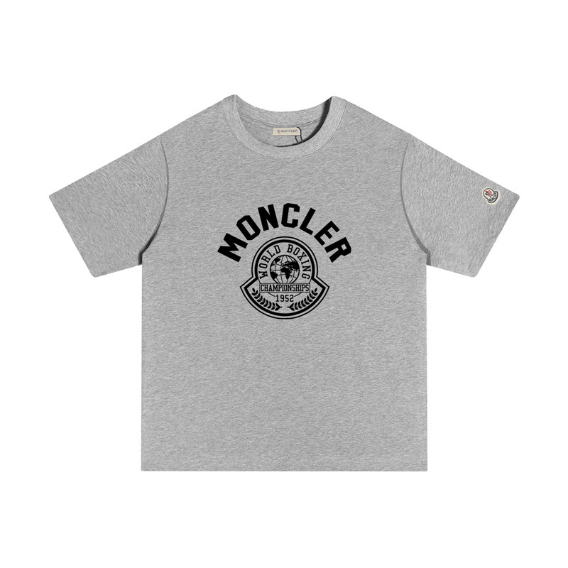 MONCLER カジュアルなプリントコットンTシャツ