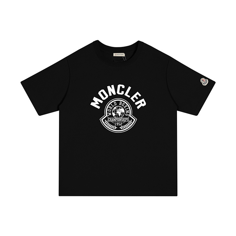 MONCLER カジュアルなプリントコットンTシャツ
