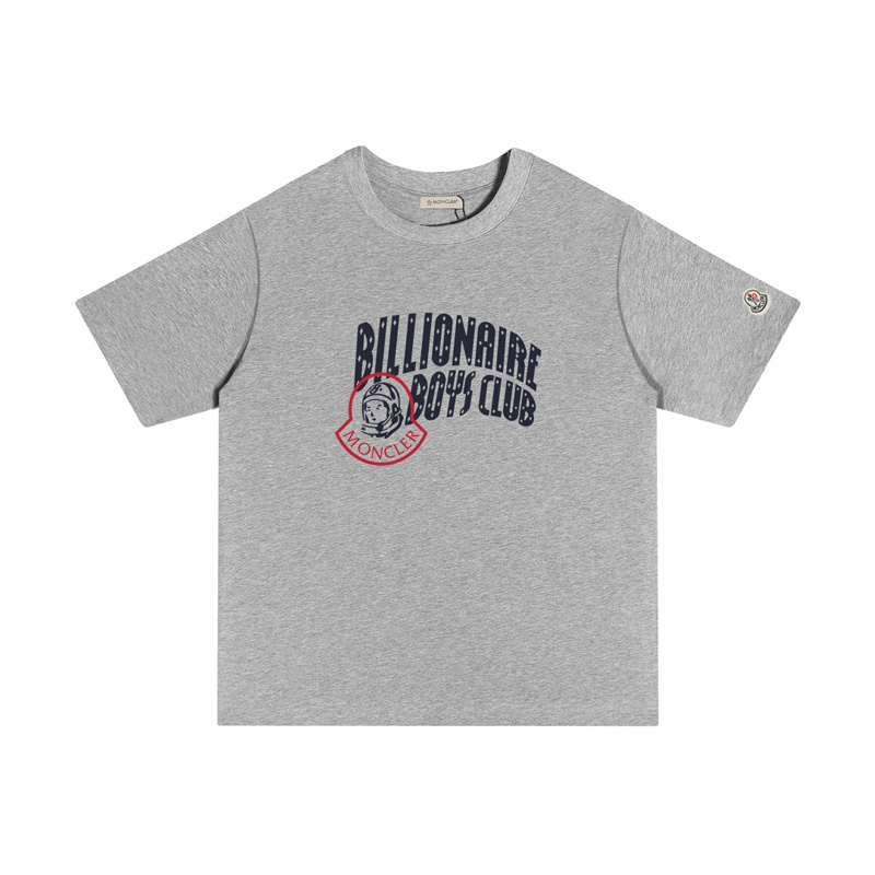 MONCLER ファッショナブルでカジュアルなプリントコットンTシャツ