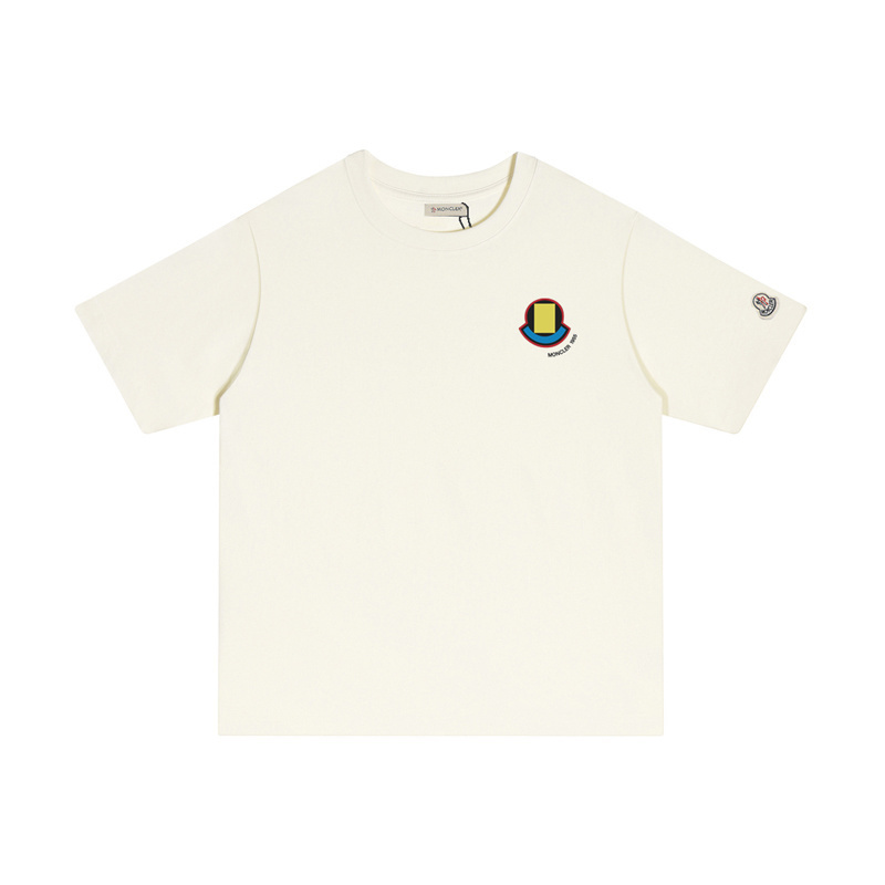 MONCLER カラフルなプリントのコットンTシャツ