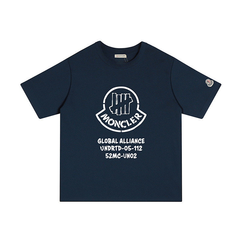 MONCLER 大きなロゴがプリントされたコットンTシャツ