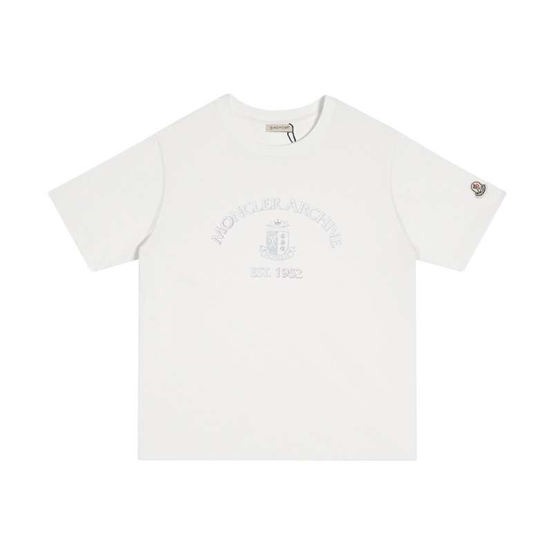 MONCLER シンプルなプリントのコットンTシャツ