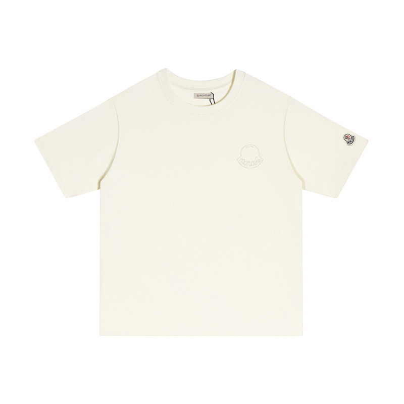 MONCLER 胸にロゴプリントが入ったコットンTシャツ