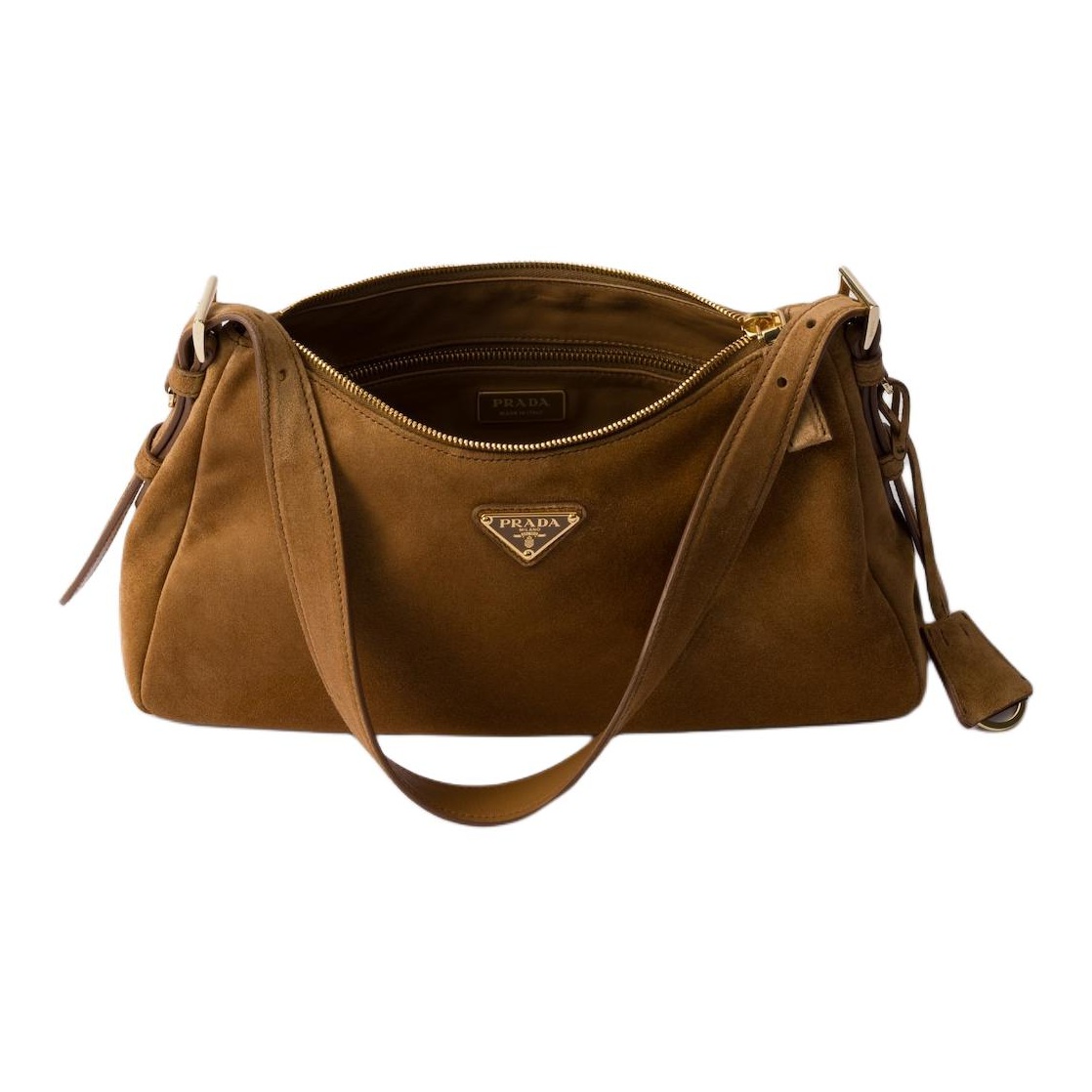 【PRADA】プラダ エメ ラージ スエード ショルダーバッグ💖シンプルでいて実用的、秋冬の理想的な相棒